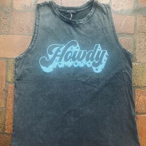 Zutter Women's Black 'Howdy' Tank Top